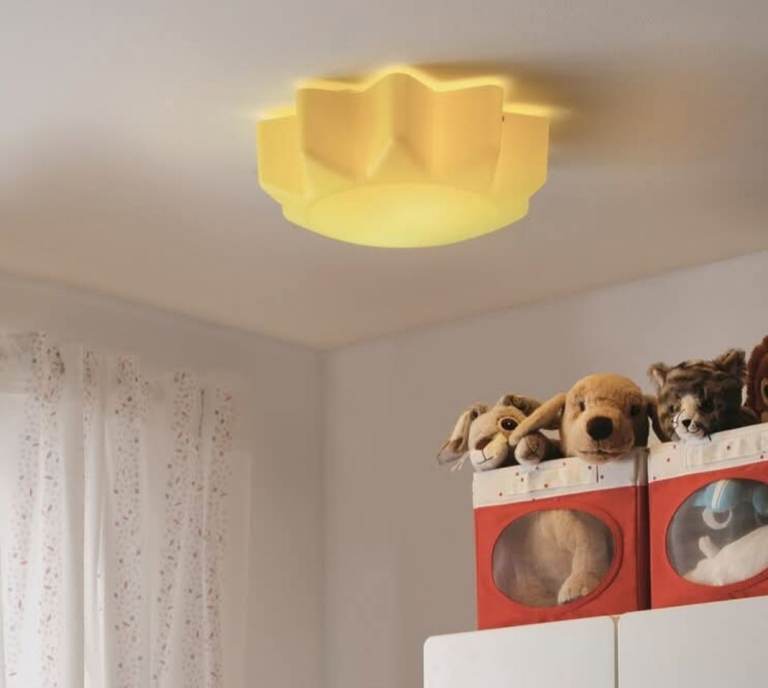 IKEA SOLHEM Ceiling lamp, yellow sun