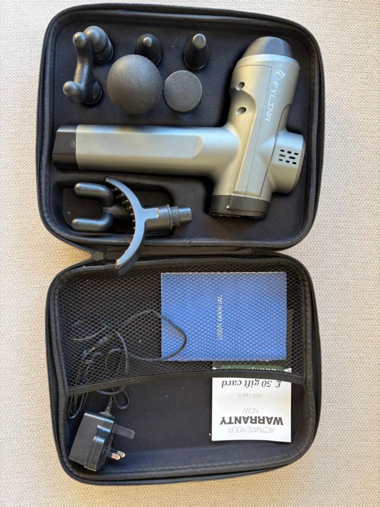 FYLINA Massage Gun Deep Tissue with 30 Speed Massager Muscle Athletes Quiet Stress Relax
