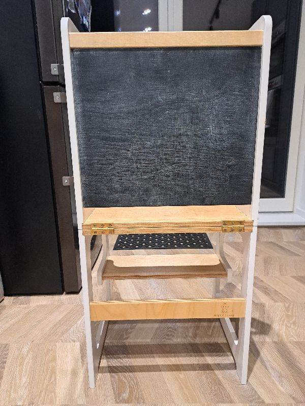 SOLD. 3-in-1 Toddler Learning Tower - White/Oak