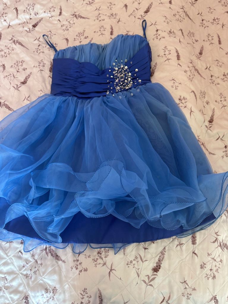 Two blue prom dresses size M