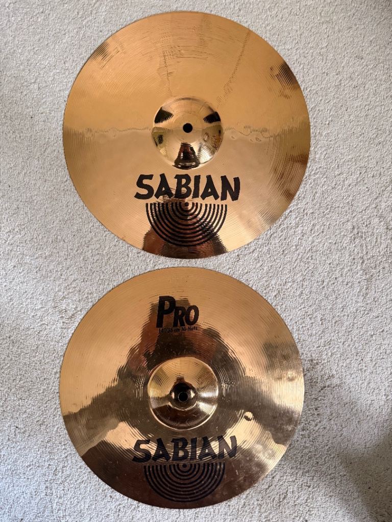 Pro Sabian 14" Hi-Hat Cymbals