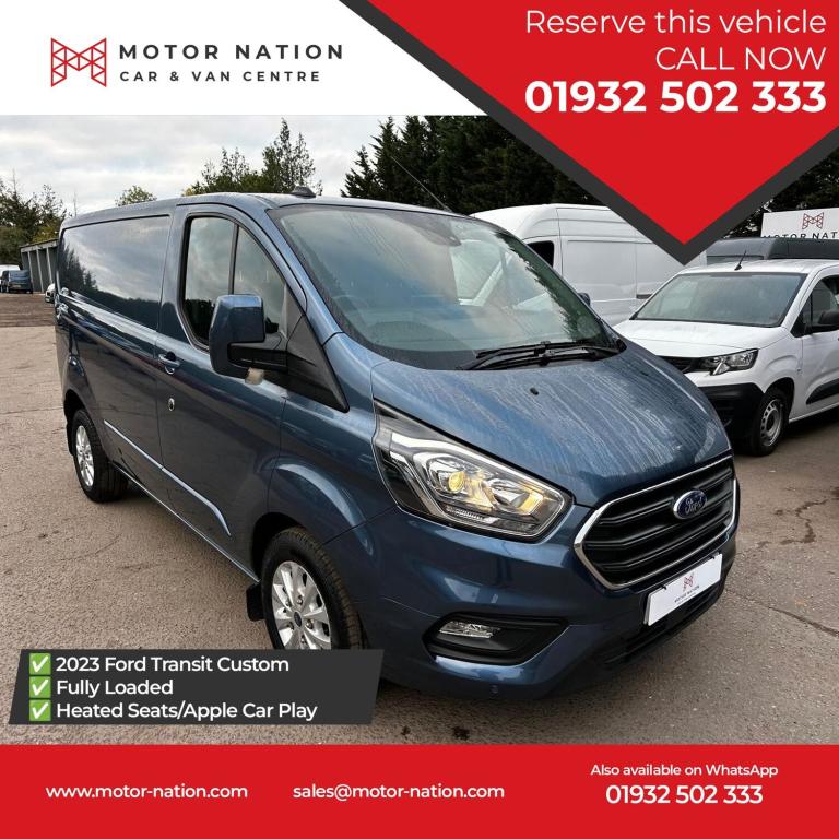 2023 Ford Transit Custom 2.0 280 EcoBlue Limited Panel Van 5dr Diesel Manual L1 H1 Euro 6 (s/s) (...