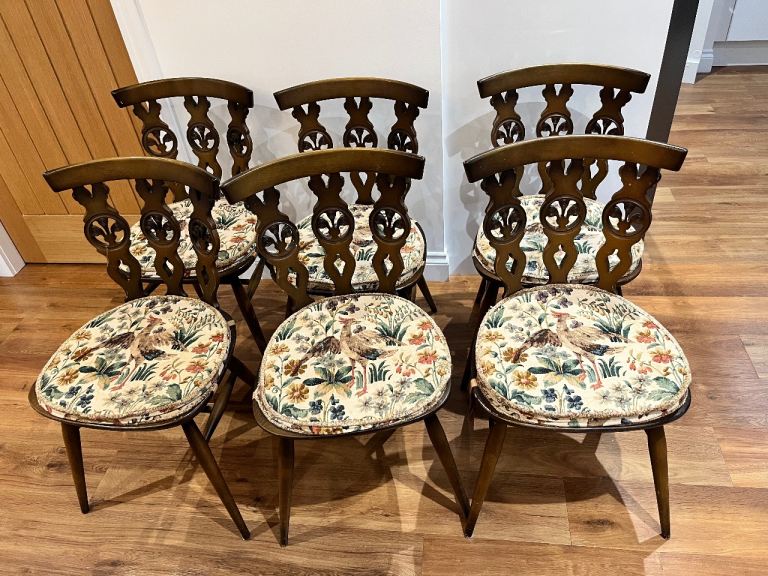 6 Ercol Dining Chairs