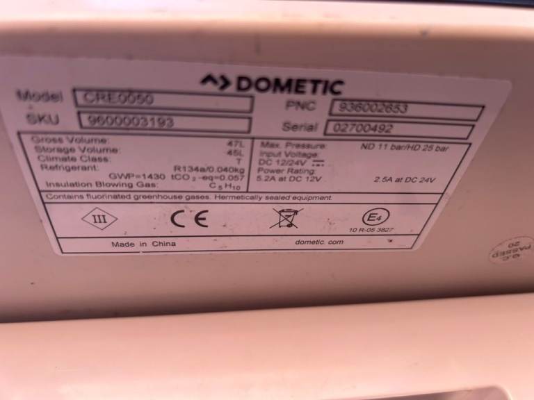 Dometic CRE0050 Campervan fridge 