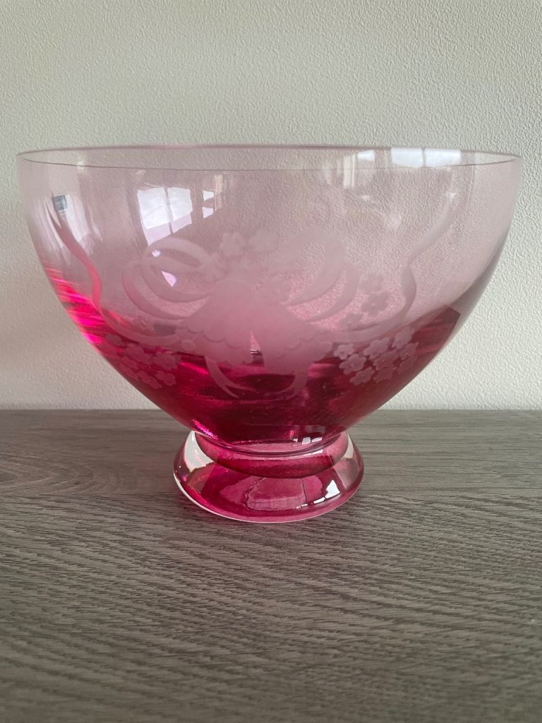 Vintage Caithness Glass Decorative Bowl 