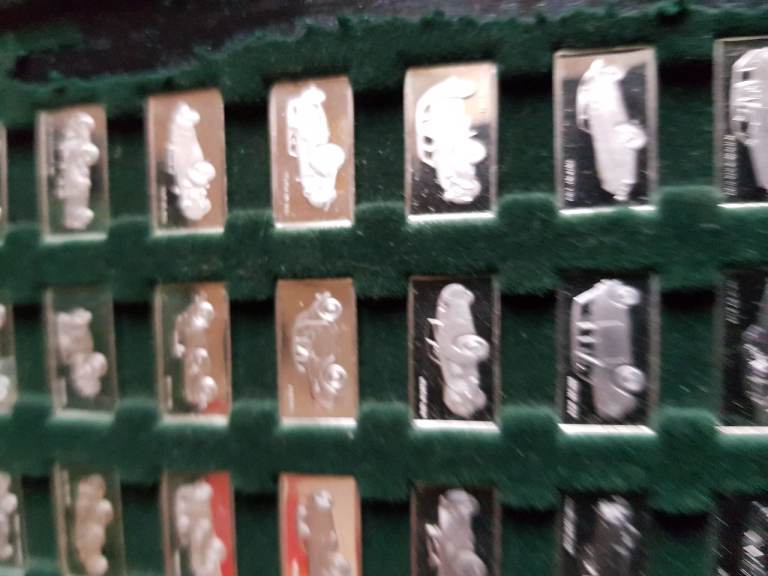 John Pinches 100 Greatest cars Solid Silver Collection FREE Delivery
