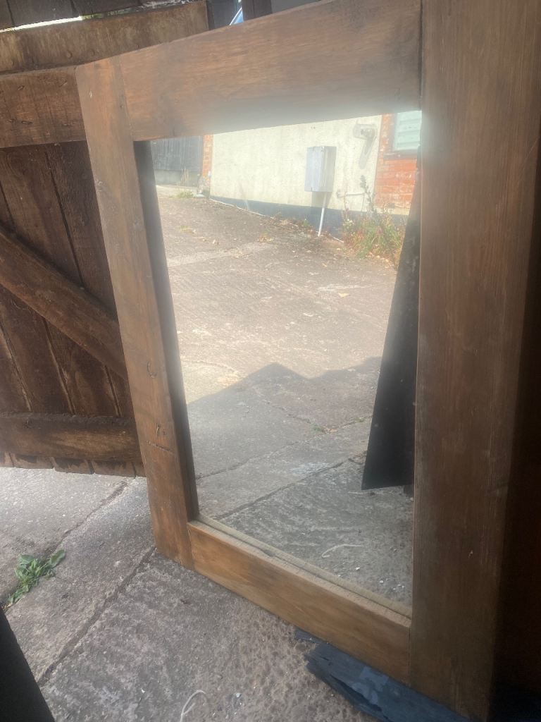 Barnwood rustic chic mirror