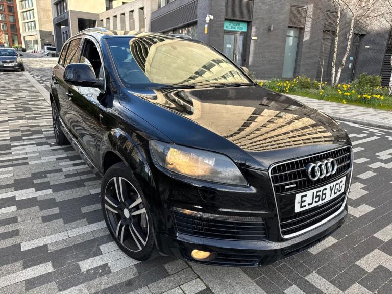 2006 AUDI Q7 3.0 TDI QUATTRO S LINE  TIPTRONIC AUTO DIESEL  7 SEATER 5dr BLACK 