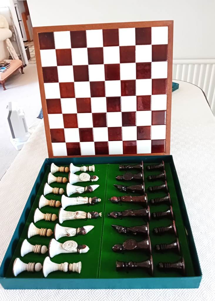 Ceramic Chess Set and Board