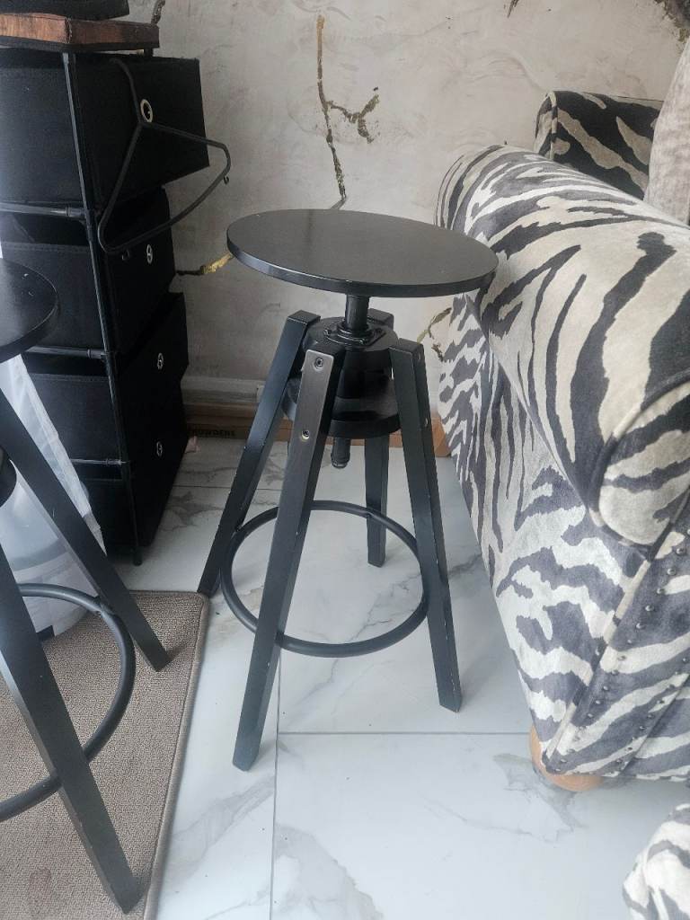 image for Black Ikea bar stools 
