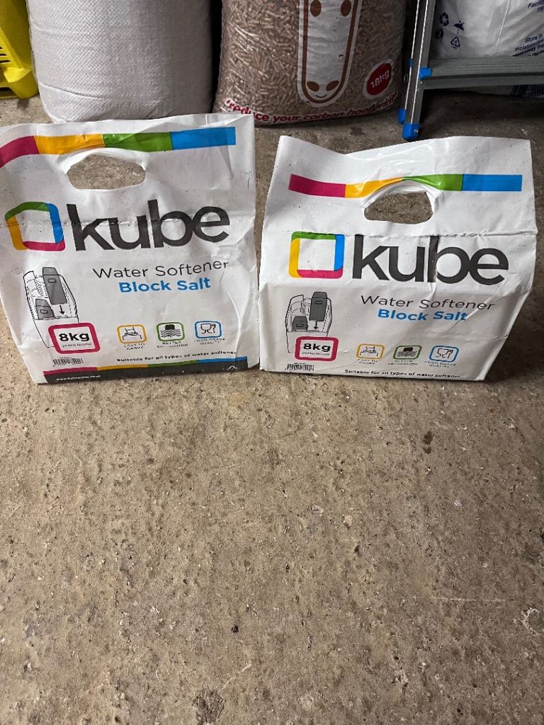 3 x 4kgs Kube Water Softener Salt Blocks for all Block Salt Softeners