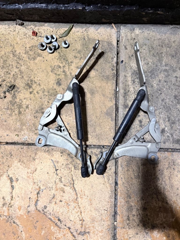 Mini Cooper R56 2007–2013 Bonnet Hinges with Gas Struts Pair 
