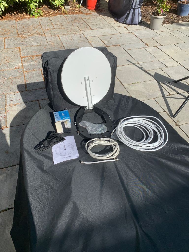 Portable Mini Satellite System Dish Tripod Set Camper | in Penarth ...