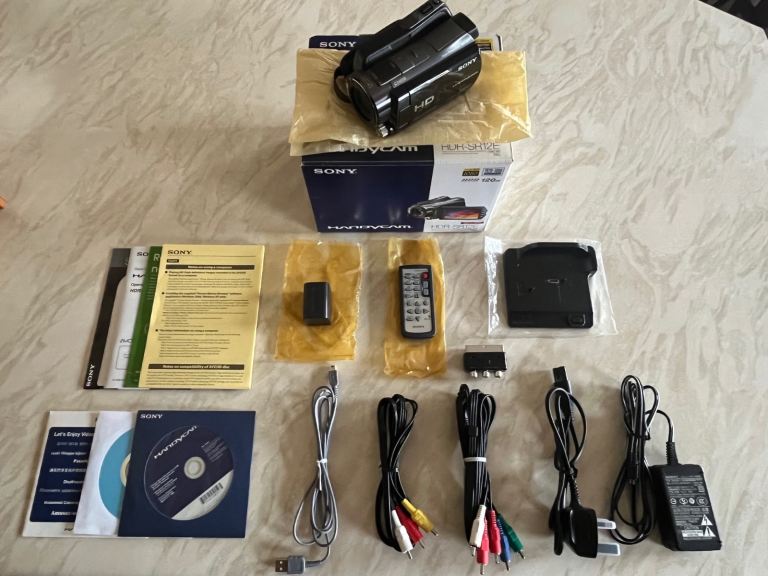 SONY HDR-SR12E 120GB 10.2MP DIGITAL HD HANDYCAM CAMCORDER - BRAND NEW!