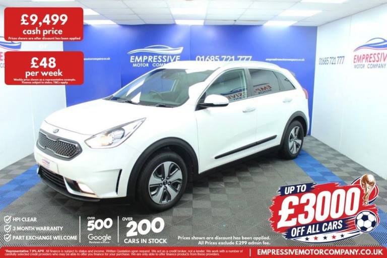 2018 68 KIA NIRO 1.6H GDI GPF 2 SUV 5DR PETROL HYBRID DCT EURO 6 (S/S) (139 BHP)
