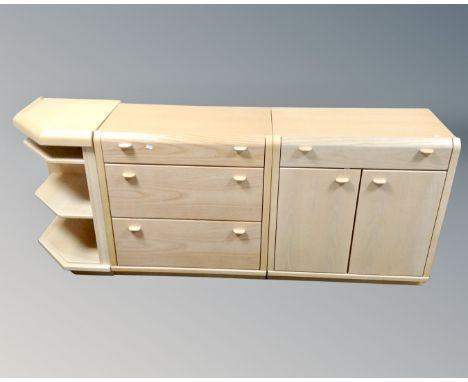 CONTEMPORARY DRAWERS & CUPBOARDS SET IDEAL FOR HOME OFFICE - MATCHES MODERN COMPUTER DESKS