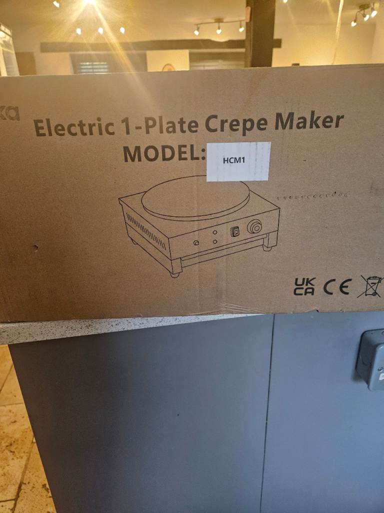 Electric 1- plate crepe maker 