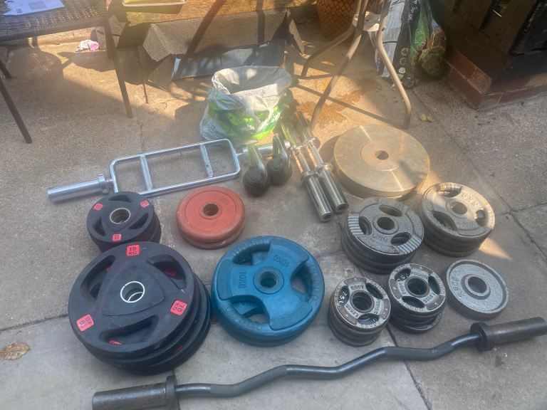 Weight approx 180kg, various bars