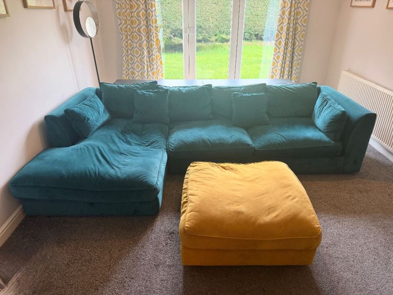 Barker & Stonehouse Harrington sofa and footstool