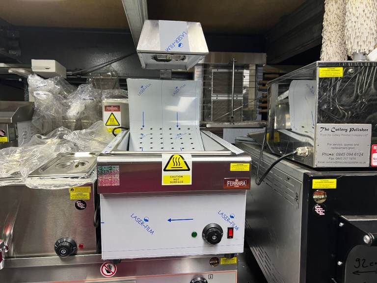 image for NEW QUALITY TABLE TOP CHIP DUMP SCUTTLE CHIPS WARMER CATERING COMMERCIAL KITCHEN FAST FOOD EQUIPMENT