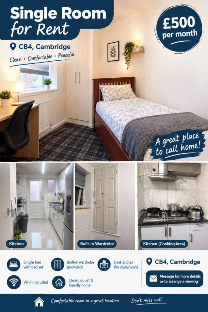 Single Room available 