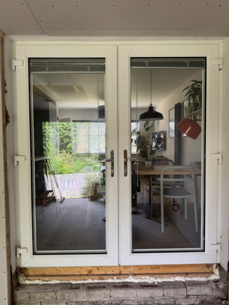 Double patio doors