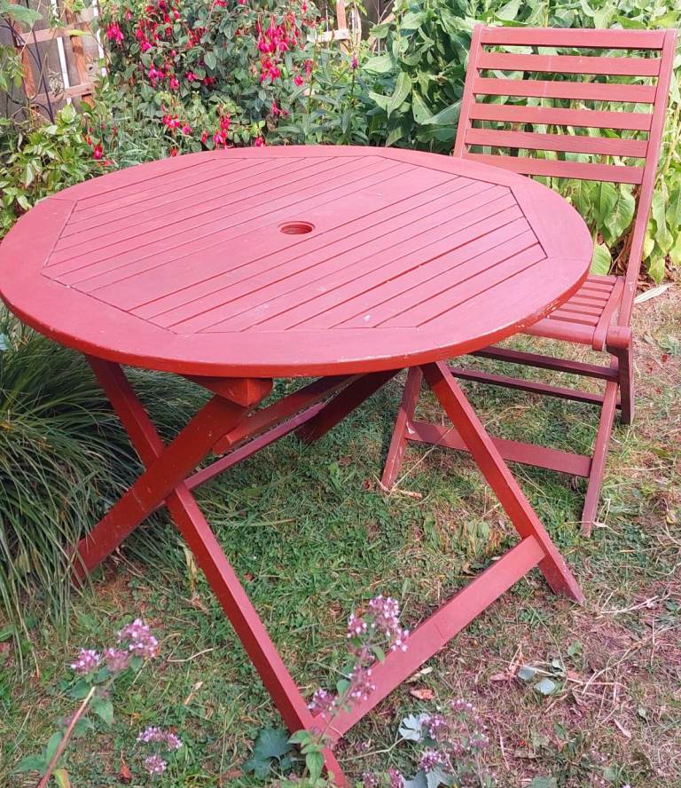  Wooden Garden Table and Chair Set 
