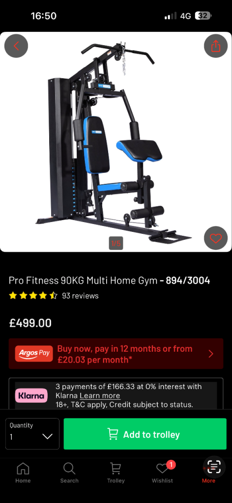 Pro Fitness Gym Set 