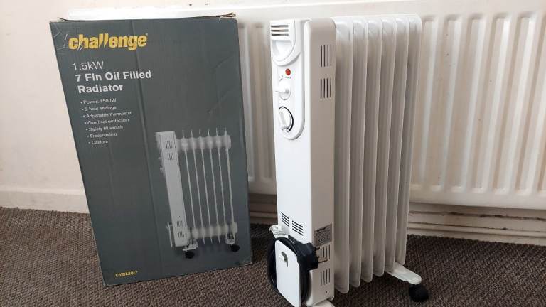 Challenge 1.5KW 7 Fin Oil Filled Radiator – As Good As New