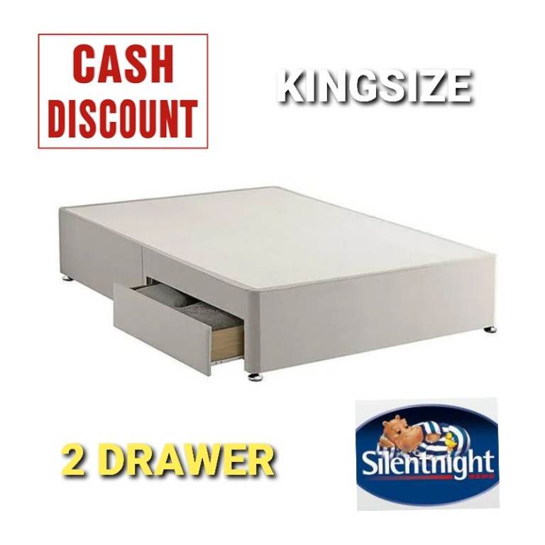 Silentnight Kingsize 2 Drawer Divan Base