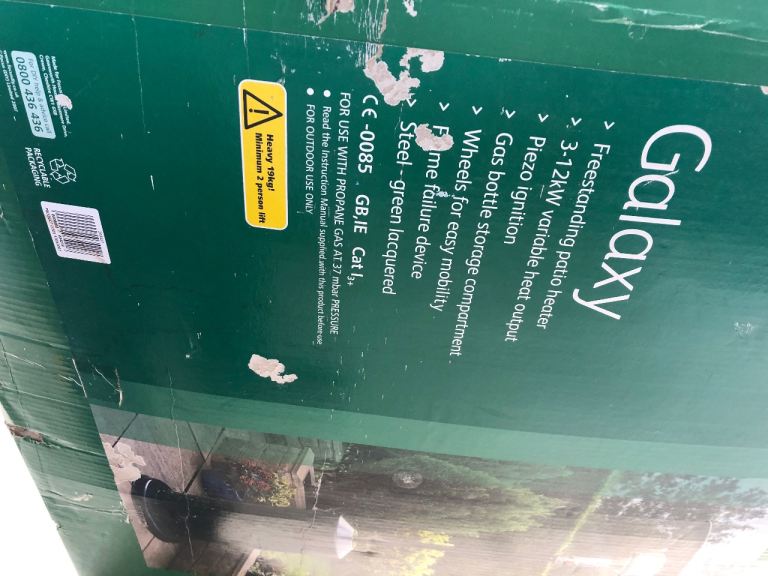 Galaxy Freestanding Patio Heater & Cover