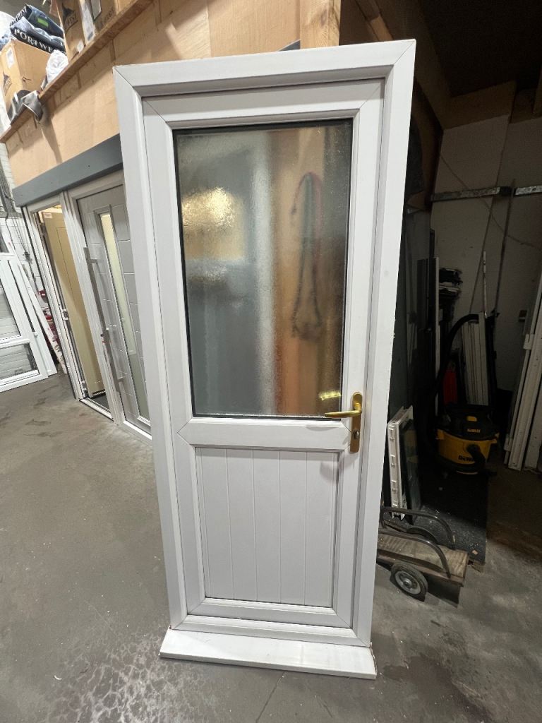 Used Rear upvc pvc door