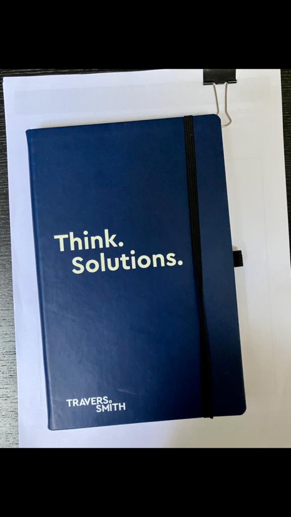New Notebook Notes pad - with Travers Smith , think solutions   Please see pictures
