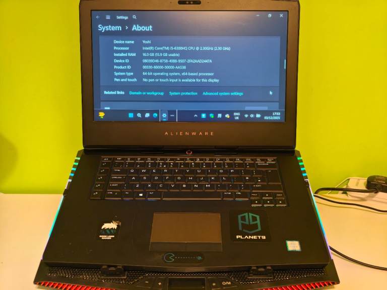 Alienware 15 R3 laptop 