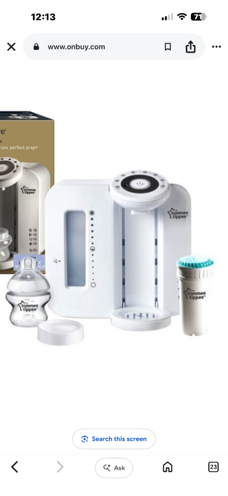 Tommee Tippee Perfect Prep Day & Night Machine - White
