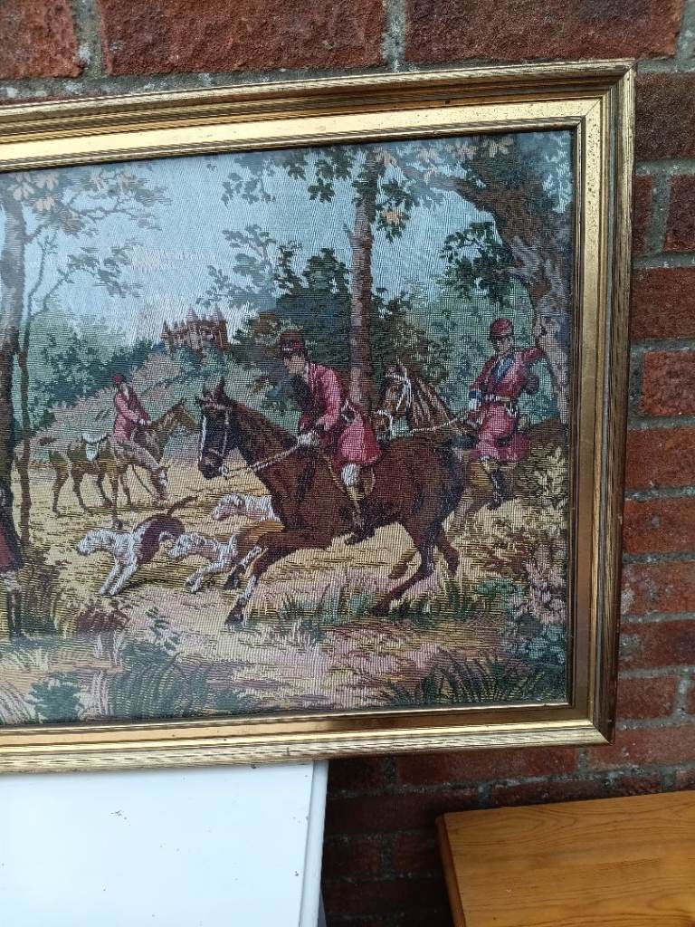 Tapestry picture in a frame 