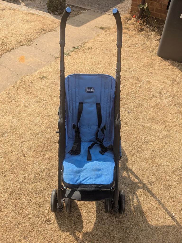 Chicco Blue Foldable Stroller - Good Condition
