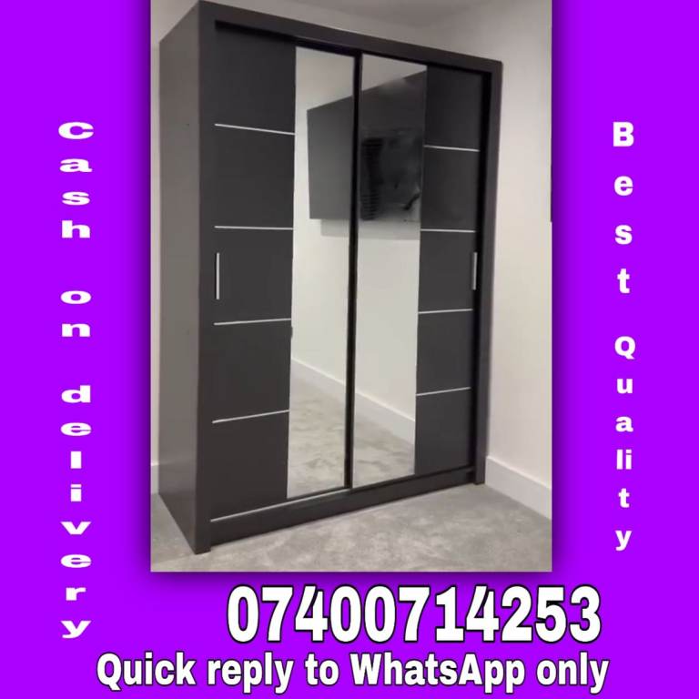 Modern Sliding Wardrobe – Choice of 2 & 3 Doors