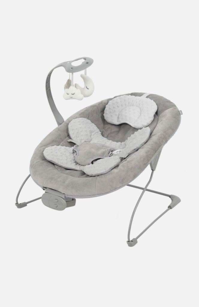 Brand new unopened grey puggle baby bouncer 