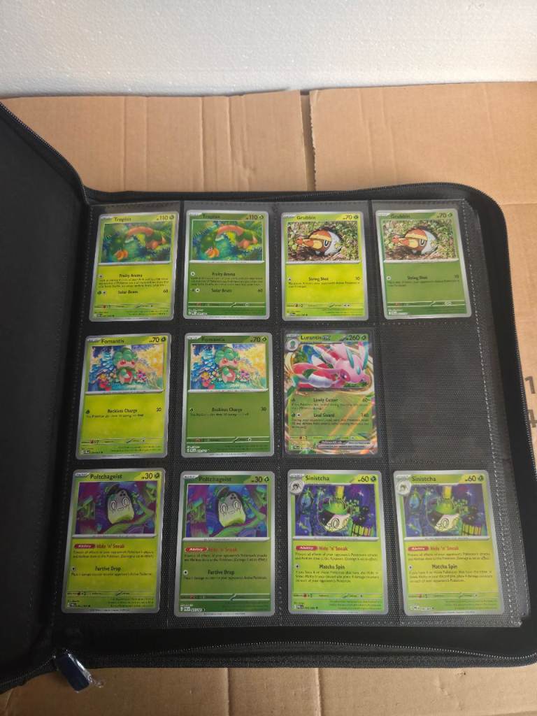 Pokémon Pitch Black complete master set, vaultx binder 