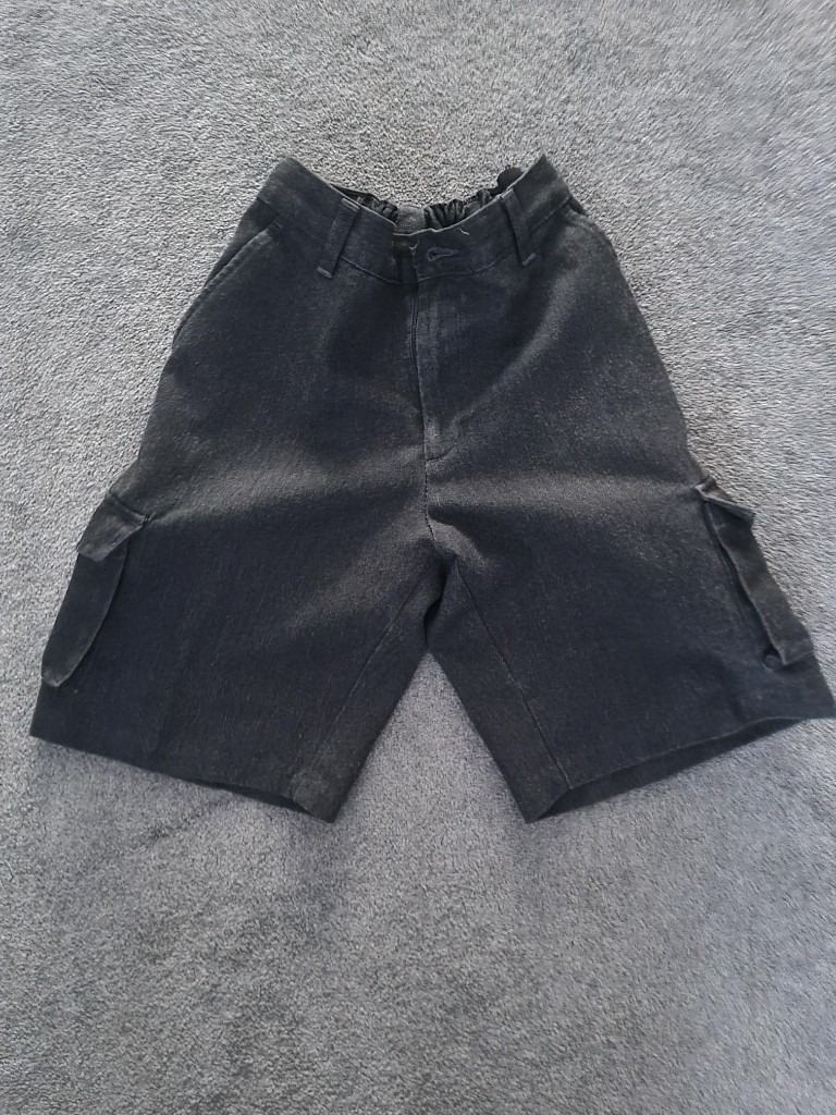 Boys Grey School Uniform Shorts 7-8yrs