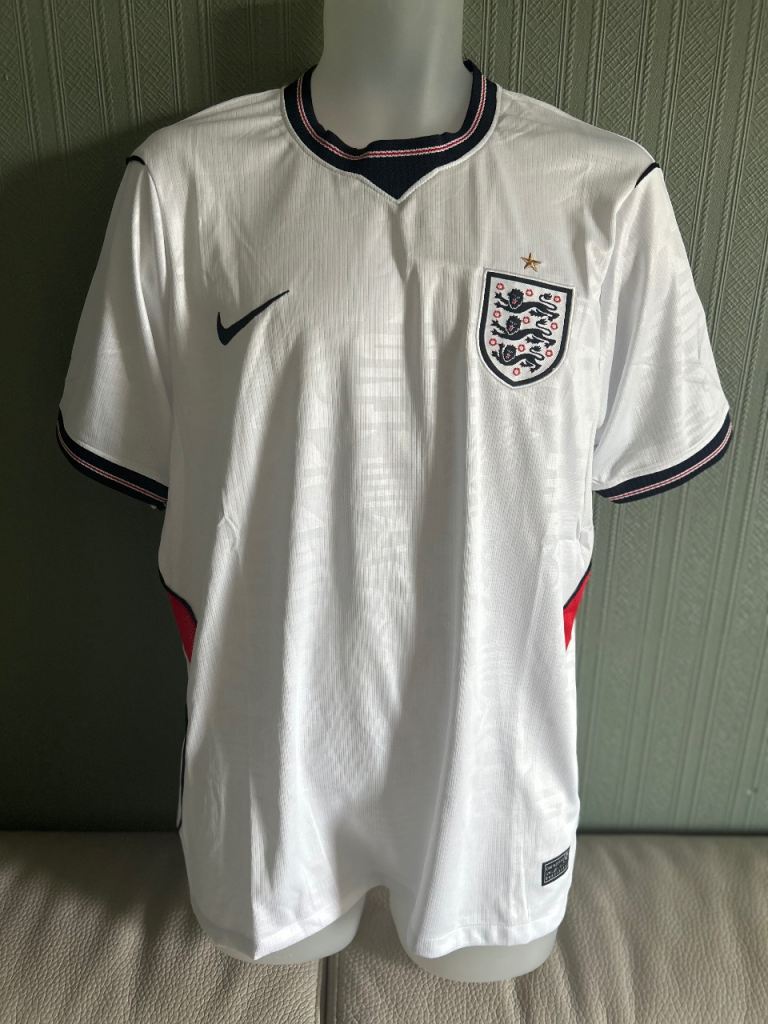 Nike England Football Shirt - White, New