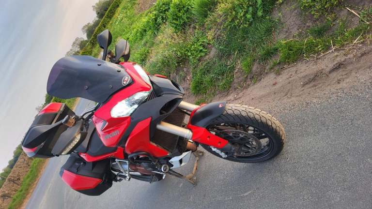 2014 14 DUCATI MULTISTRADA 1200 S HIGH SPEC TOURER LUGGAGE ADVENTURE RED HISTORY