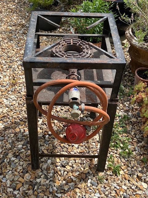 Outdoor Gas Burner Hob with Hose and Regulator