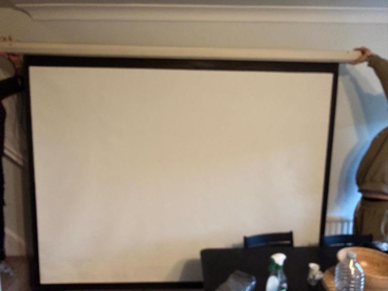 100” projector screen 