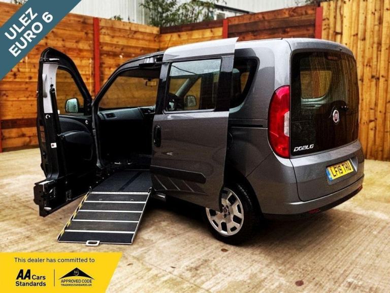 2019 Fiat Doblo 4 Seat Side Entry Passenger Up Front Wheelchair Access Vehicle W