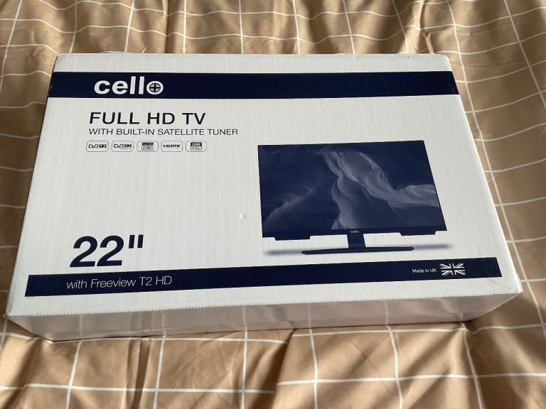Cello television 22" as new 
