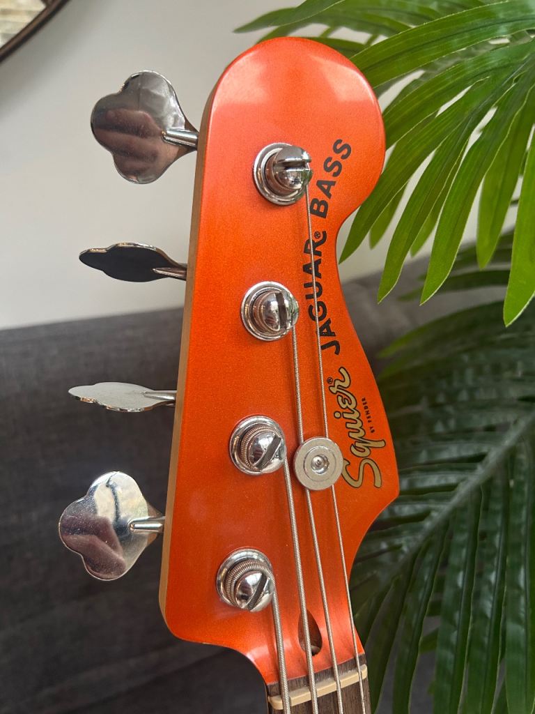 Fender Squier Jaguar H Bass - Metallic Orange (Excellent Condition)