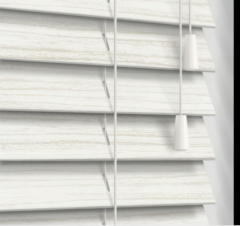 White Oak Faux Wooden Blinds NEW/Boxed