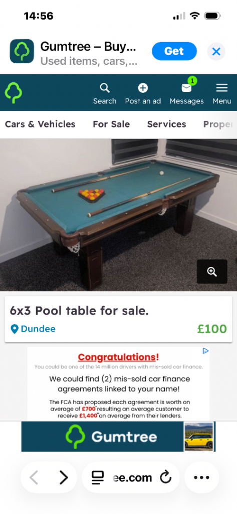 We are looking to buy a pool table